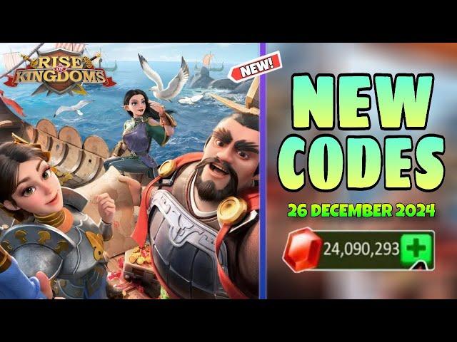 *NEW* RISE OF KINGDOMS CODES 26 DECEMBER 2024 - RISE OF KINGDOMS REDEEM CODES 2024 - CODE ROK