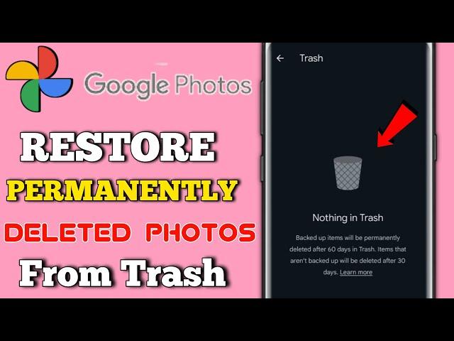 How to recover google photos deleted from trash | How to recover deleted photos from google trash