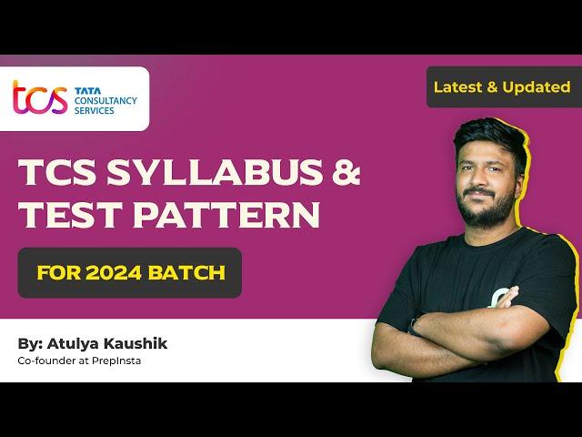 TCS NQT Syllabus and Test Pattern 2024 | TCS Syllabus 2024