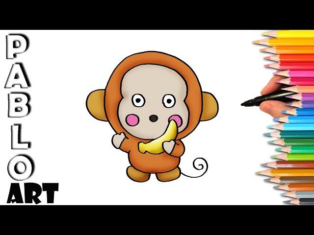 How to draw Monkichi from Sanrio | Learn to Draw step by step