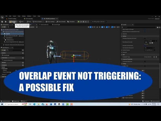 On Overlap Not Triggering Event: One Possible Fix