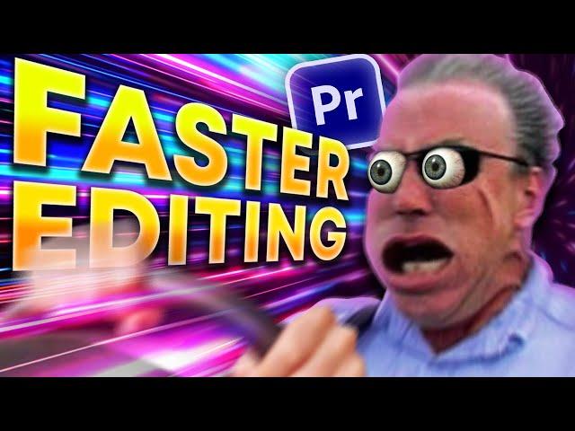 How To Edit FASTER In Premiere Pro! (5 Tips)