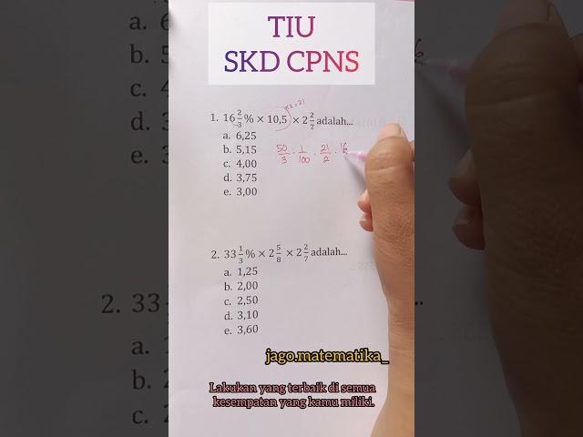 trik hitung cepat soal matematika dasar tes masuk kerja tiu skd cpns