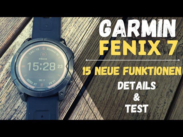 Garmin Fenix 7 innovations in the test