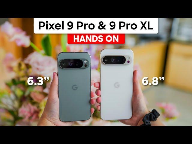 Google Pixel 9 Pro & Pixel 9 Pro XL Hands on Review: REAL iPhone 16 Rival?