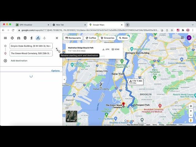 How to convert Google Maps to gpx file?