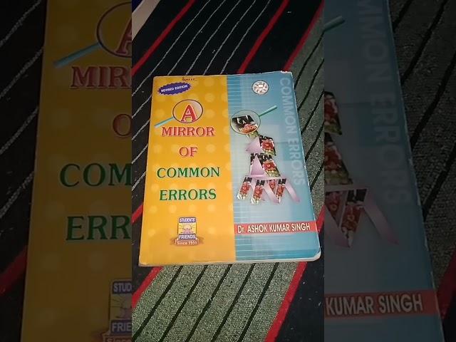 ##best books @ A mirror of common errors #dr Ashok Kumar #