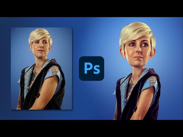 Easily Create a 3D Caricature Character in Photoshop | Tutorial