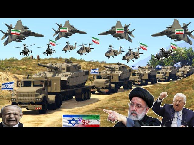 Highly Secured Israeli Weapons Supply Convoy badly Destroyed by Iranian Jets & Soldiers---GTA-5