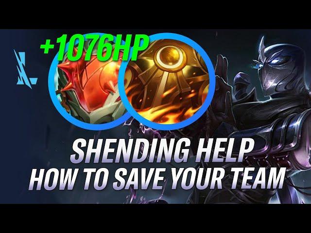 SHENDING HELP TO YOUR TEAMMATES! SAVE YOUR TEAMS FROM BAD PLAYS! SHEN GAMEPLAY RiftGuides | WildRift