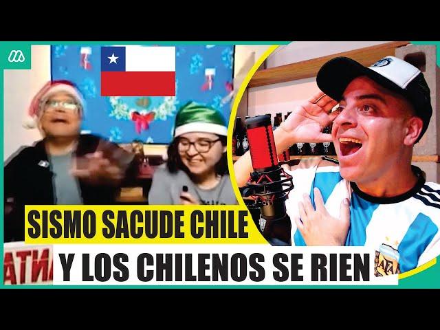 VIOLENTO SISMO SACUDE CHILE Y LOS CHILENOS SE LO TOMAN CON RISA !!!