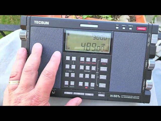 Mediumwave Marine Navtex radio of choice of tonight Tecsun H-501X portable receiver