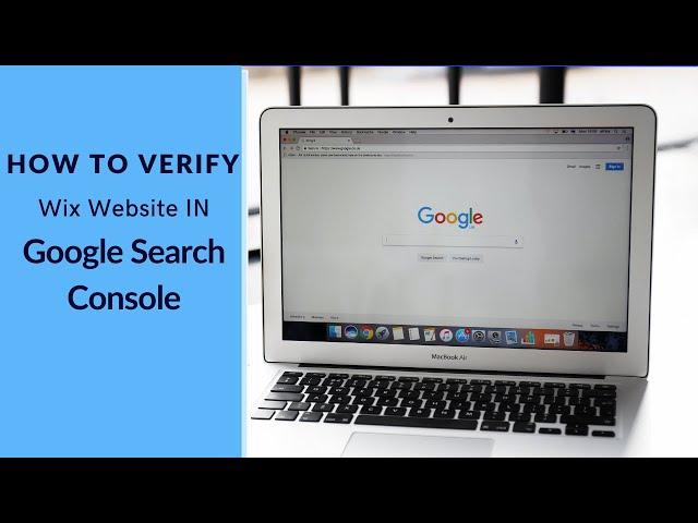 How to Verify Wix Website in Google Search Console.