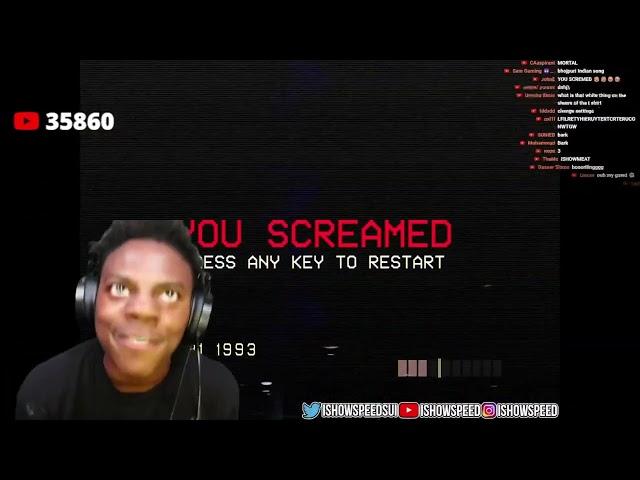 IShowSpeed Plays Don't Scream Horror Game  (FULL VIDEO) *DELETED STREAM*