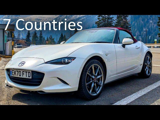 Mazda MX5 Long Road Trip Review - 7 Countries - 2600 Miles - 12 Days