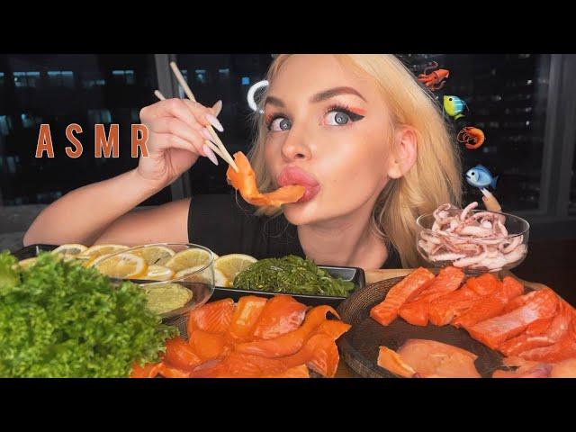 АСМР ИТИНГ СЕМГА ASMR SALMON EATING SHOW Mukbang / Мукбанг / 먹방 , 연어