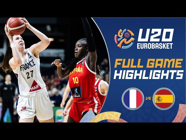 Final: France  vs Spain  | Extended Highlights | FIBA U20 Women's EuroBasket 2024