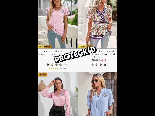 Women's EMF Blouse Collection by Proteck'd EMF Apparel!