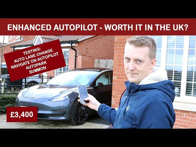 Tesla Enhanced Autopilot - Worth Upgrading? [Testing Auto Lane Change, Summon, Auto Park - UK]