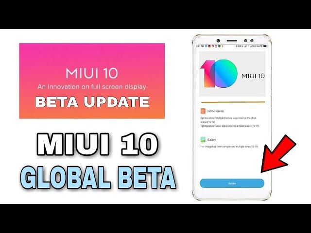 MIUI 10 Global Beta Rom : Supported Devices & Update Schedule 