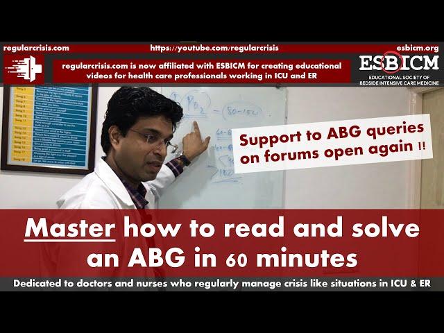 Master how to read and solve an ABG (arterial blood gas) in 60 minutes | RegularCrisis