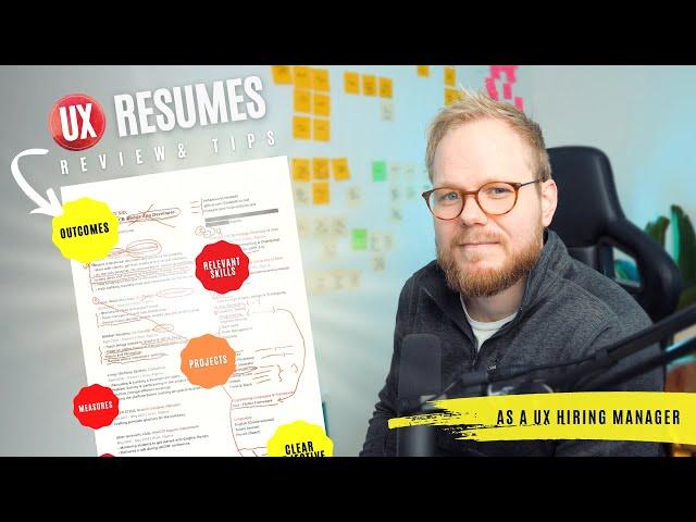 UX Resume Review and Tips (as a UX Hiring Manager)