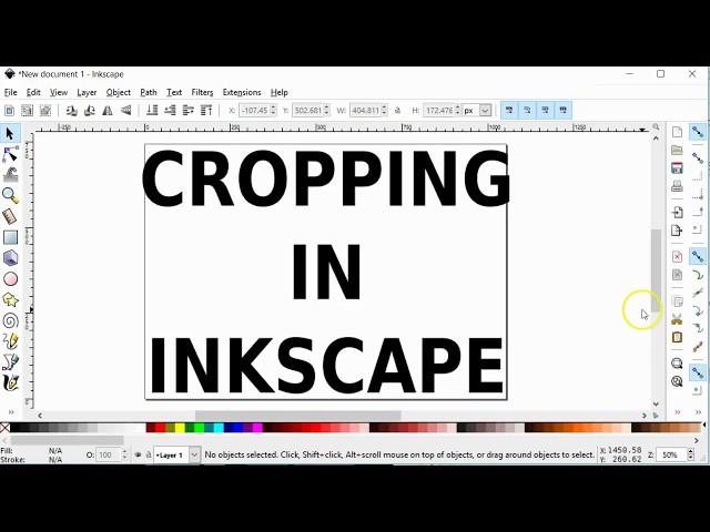 Inkscape Cropping - Crop Image Crop to Content