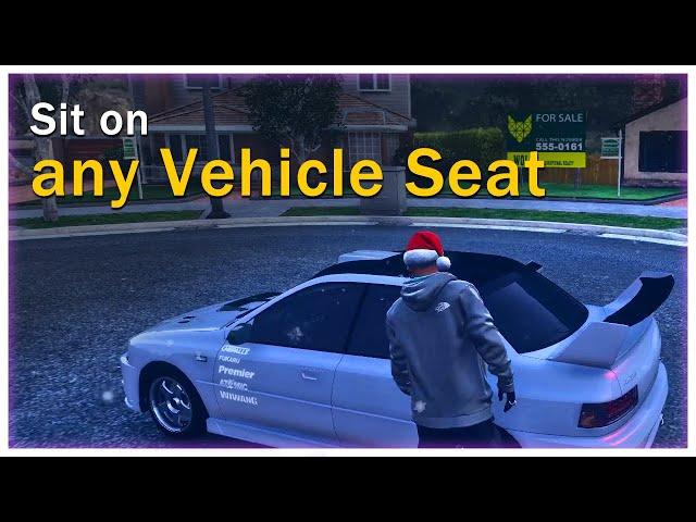 FiveM - Sit on any Vehicle Seat  | Free Script