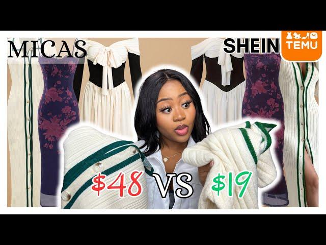 Ultimate Clothing Comparison: MICAS vs SHEIN, and TEMU Try-on Haul