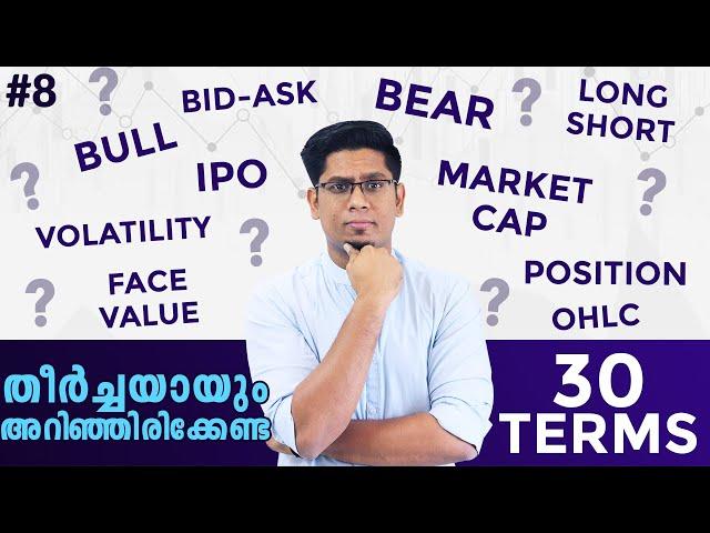 30 Must Know Stock Market Terms for Beginners | Learn Share Market Malayalam with Sharique Ep 8