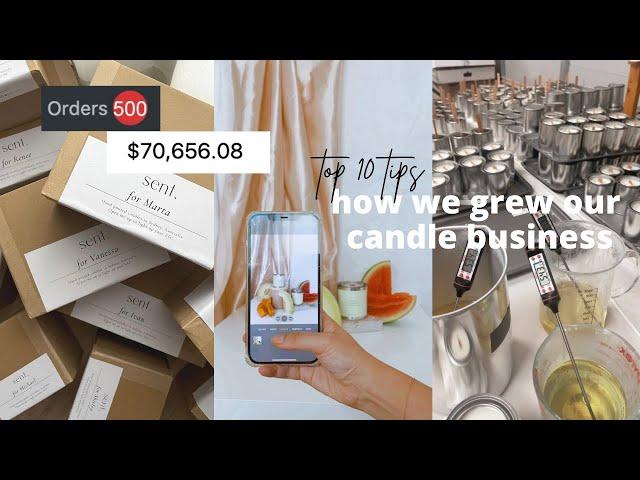 ALMOST 6 FIGURES IN 4 MONTHS || top tips on starting a candle business in 2022