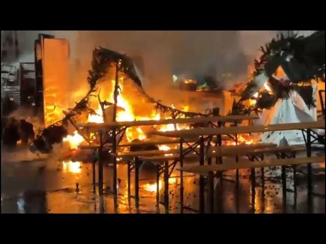 Herald Square holiday market closed after several booths destroyed in fire