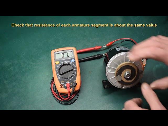 How to test an electric motor.