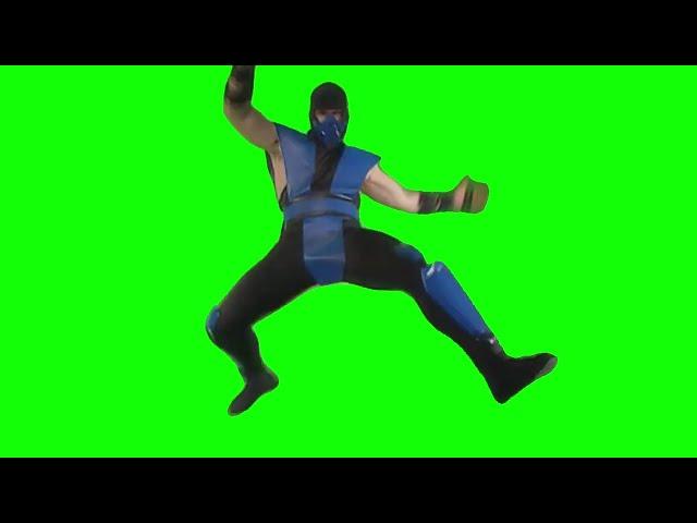 Sub-Zero falling green screen (no rotation)