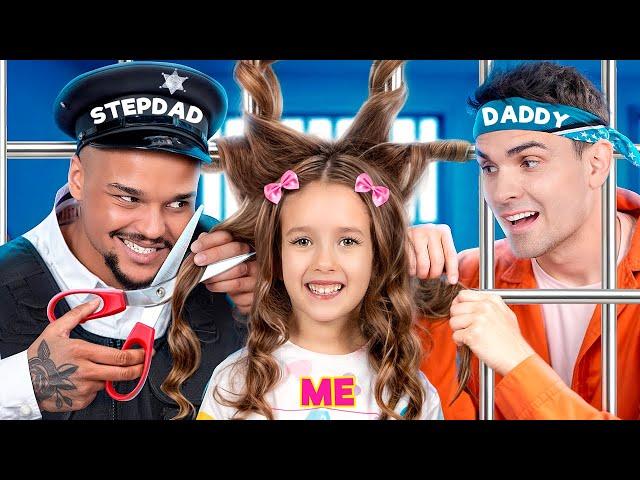 Dad vs Stepdad in Jail! How to Escape from Prison!