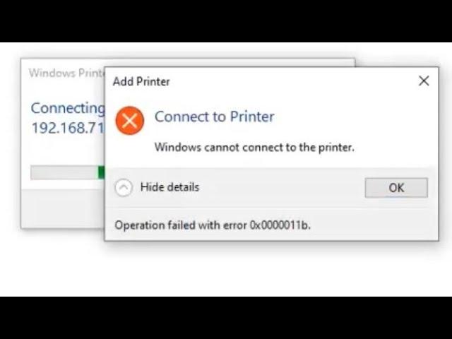 Operation Failed With Error 0x00011b Windows 10
