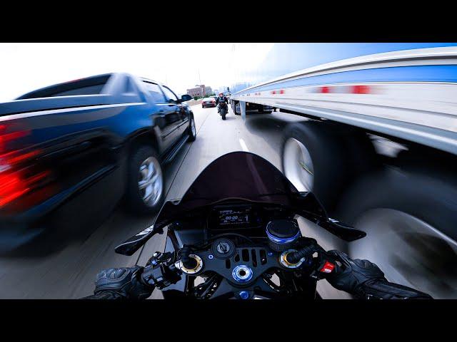 Swimming Through Traffic On My R1M | What It’s ACTUALLY Like Riding A Superbike Near A Major City