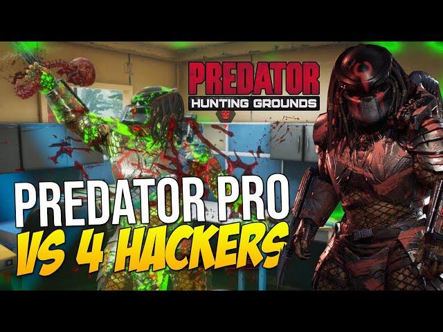 Predator Hunting Grounds "1 PREDATOR PRO VS 4 HACKERS!!" Motion Detectors Useful?