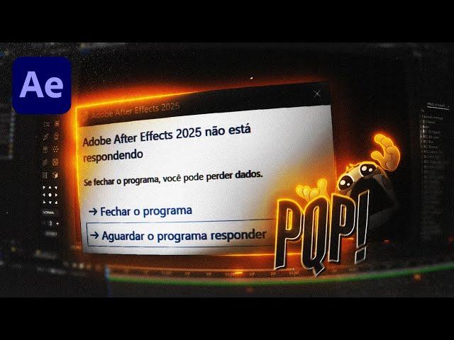 AFTER EFFECTS TRAVANDO! COMO OTIMIZAR 100% O PROGRAMA EM 2024