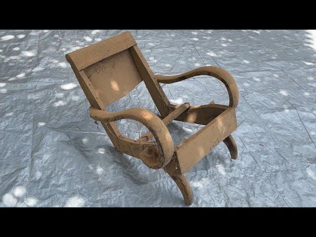 RESTORATION OF Abandoned ANTIQUE CHAIRS IN A FIREWOOD KITCHEN - INTERIOR RESTORATION