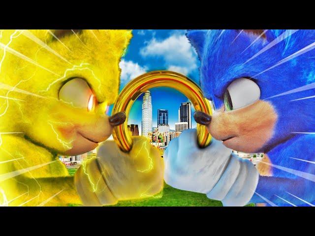 SUPER SONIC vs SONIC In GTA 5 (Super Speed)