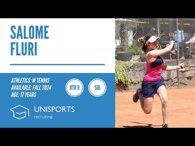 Salome Fluri - College Tennis Recruiting Fall 2024