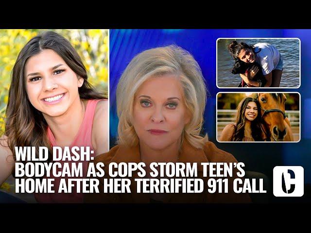 WILD DASH: BODYCAM AS COPS STORM TEEN’S HOME AFTER HER TERRIFIED 911 CALL