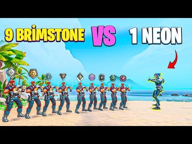 1 NEON vs 9 BRİMSTONE | SINIRSIZ ULTİ | VALORANT