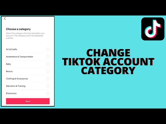 How to Change The Category Of A Tiktok Profile