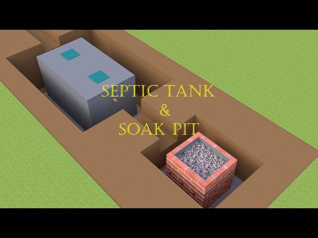 Septic tank construction(//soak pit).