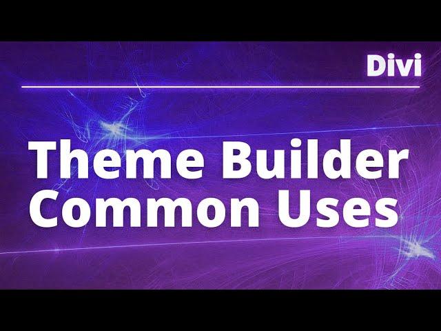 Divi Theme Builder - 2 of the MOST Common Ways I Use The Theme Builder. Real Site Examples