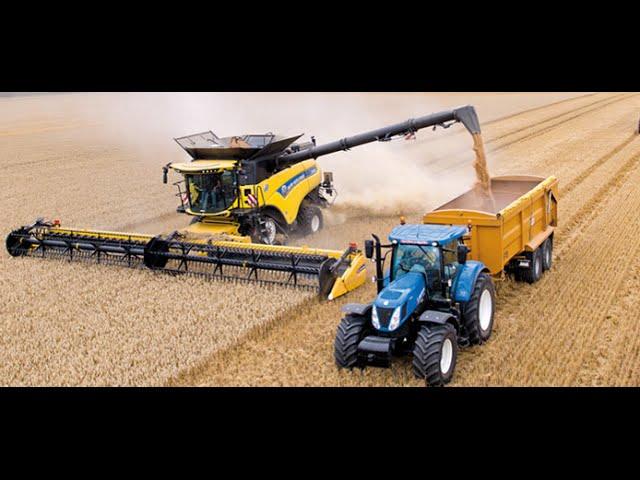 New Holland CR10.90 combine Guinness World Records attempt