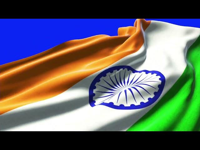 Indian flag Waving Green Screen/Alpha\ Top Video 2022