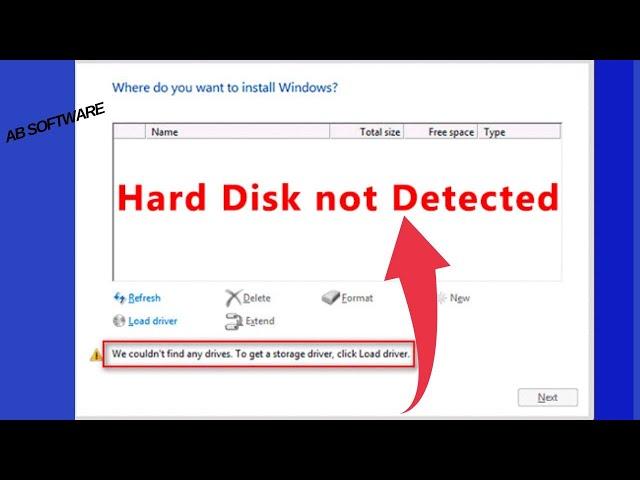 WINDOWS 10, 11 HDD Not Found Nightmare OVER! Expert Shares Top Solution